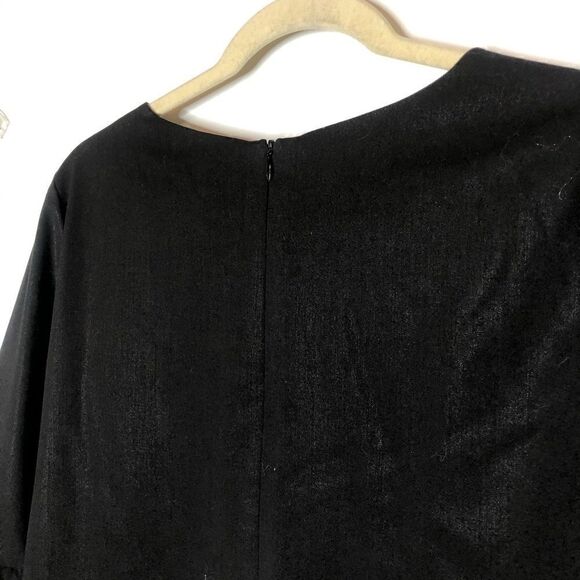Premise Black Blouson Arm Sheath Dress - Picture 11 of 12
